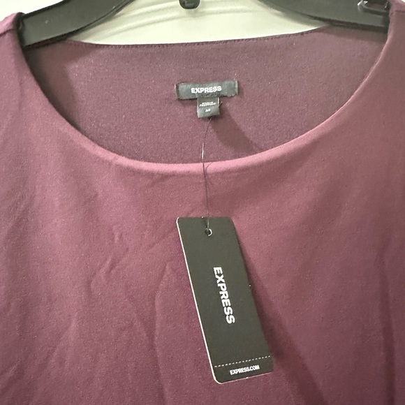 Express Elegant Purple Draped Dress - Size Medium - Picture 4 of 10